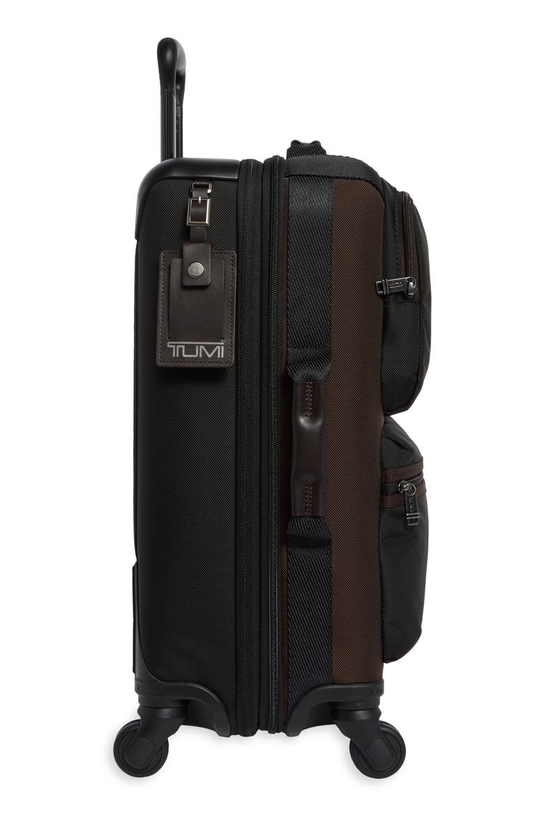 Alpha Ellison Expandable Carry-On Suitcase, Alternate, color, HICKORY
