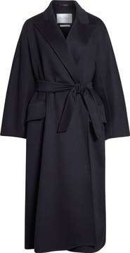 Max Mara Cesto Virgin Wool Longline Coat