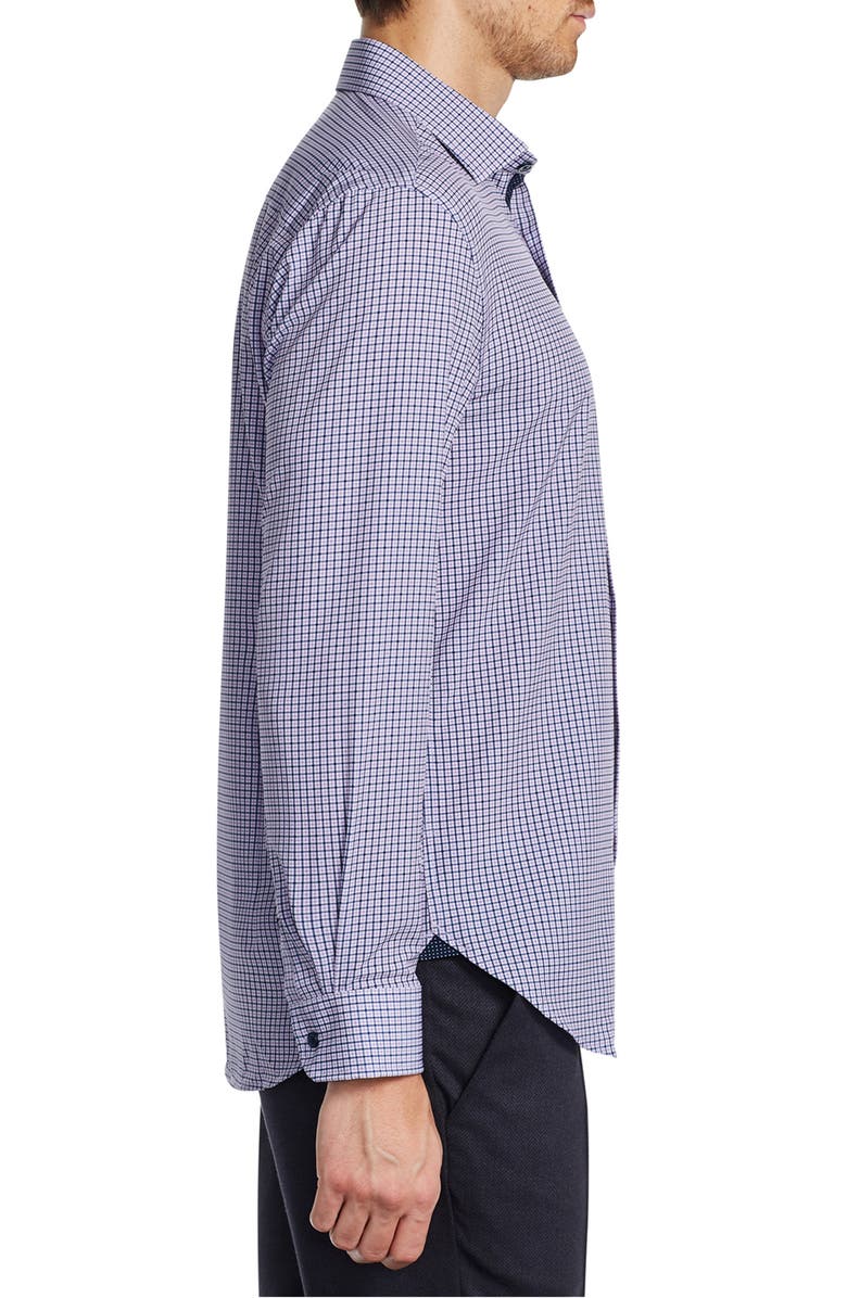 W.R.K Trim Fit Performance Stretch Check Dress Shirt, Alternate, color,