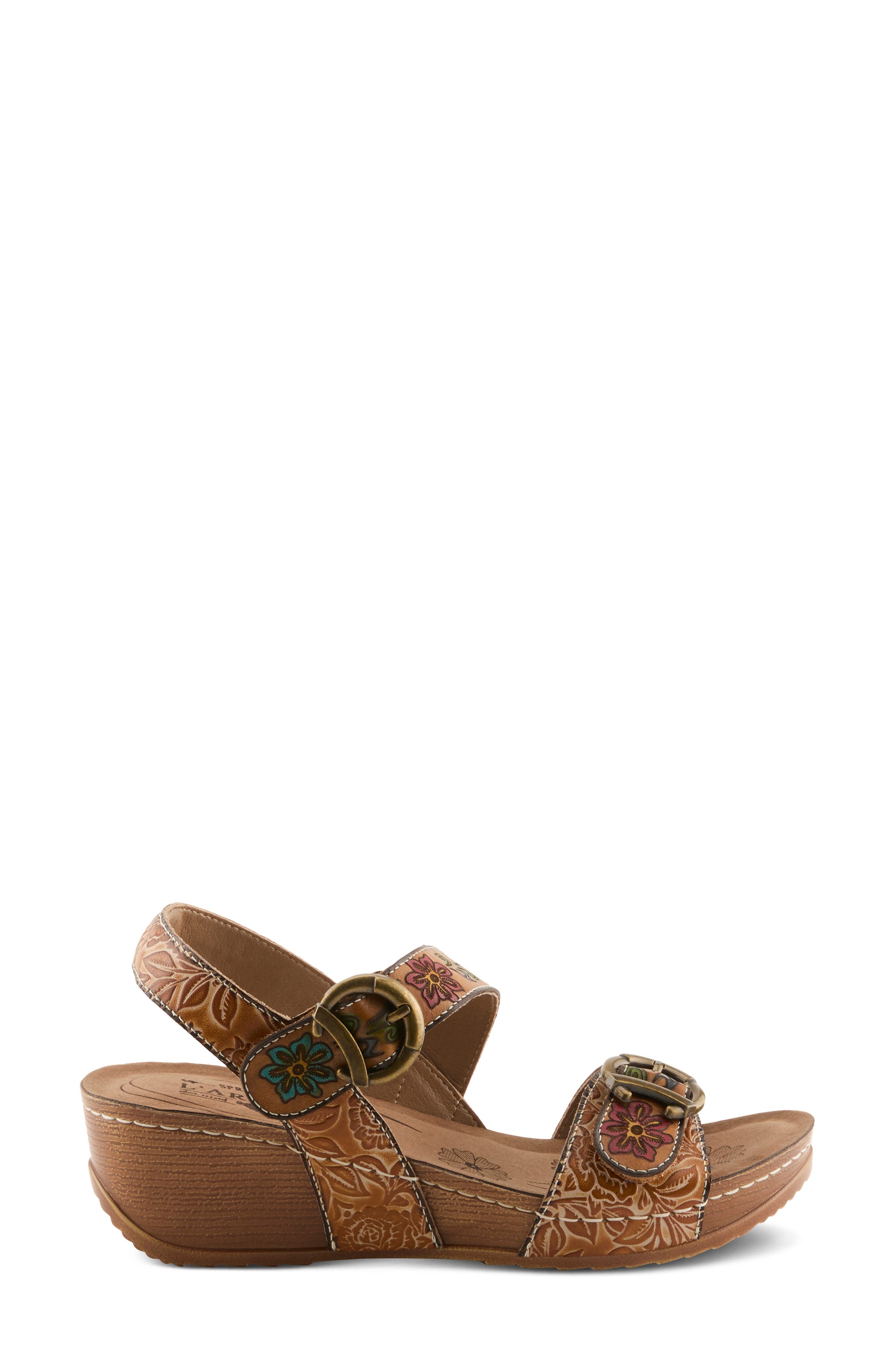 Gottaget Wedge Sandal, Alternate, color, TAN MULTI