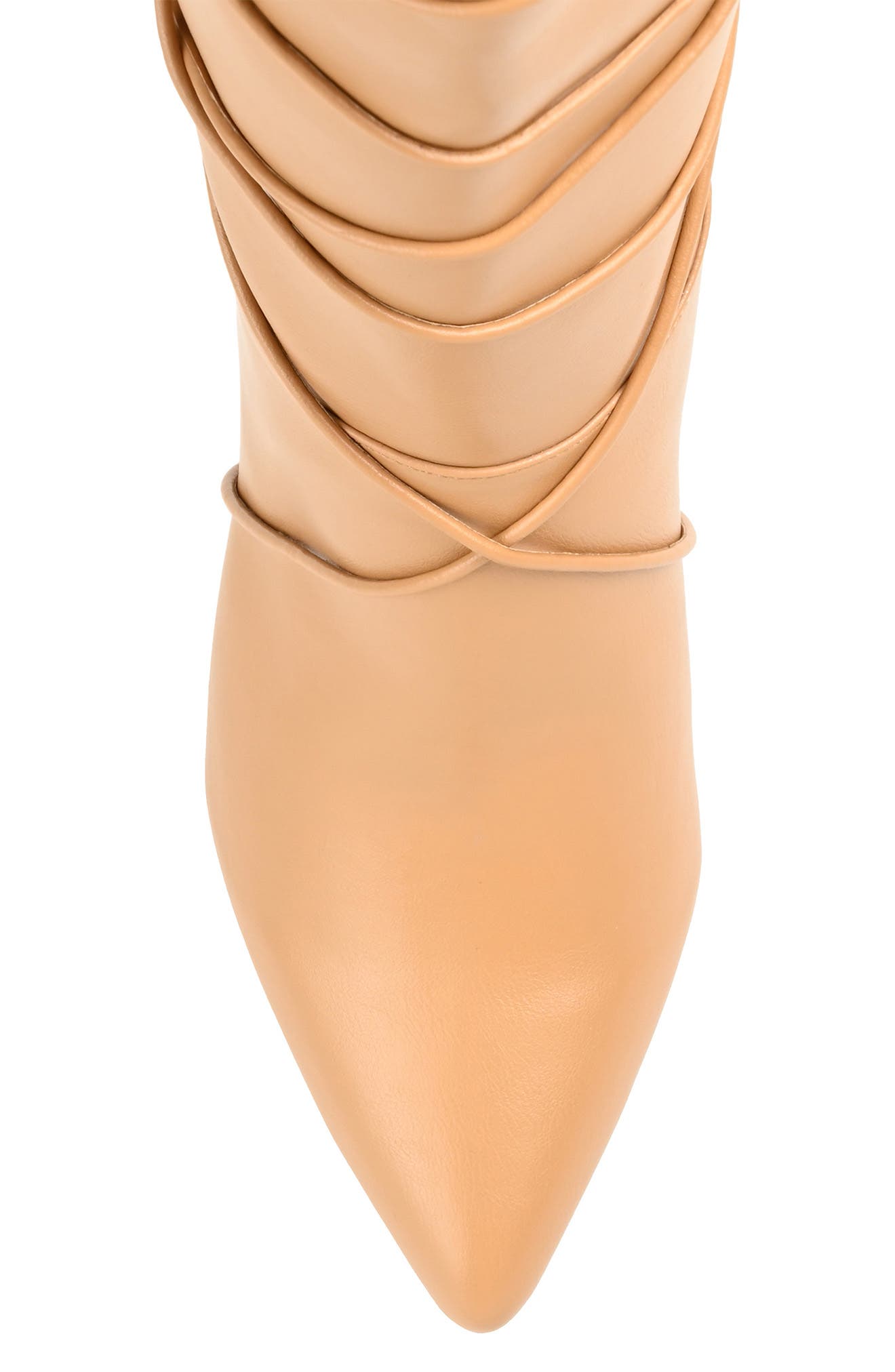 Journee Collection Kaavia Wrapped Tie Tall Boot, Alternate, color, Tan