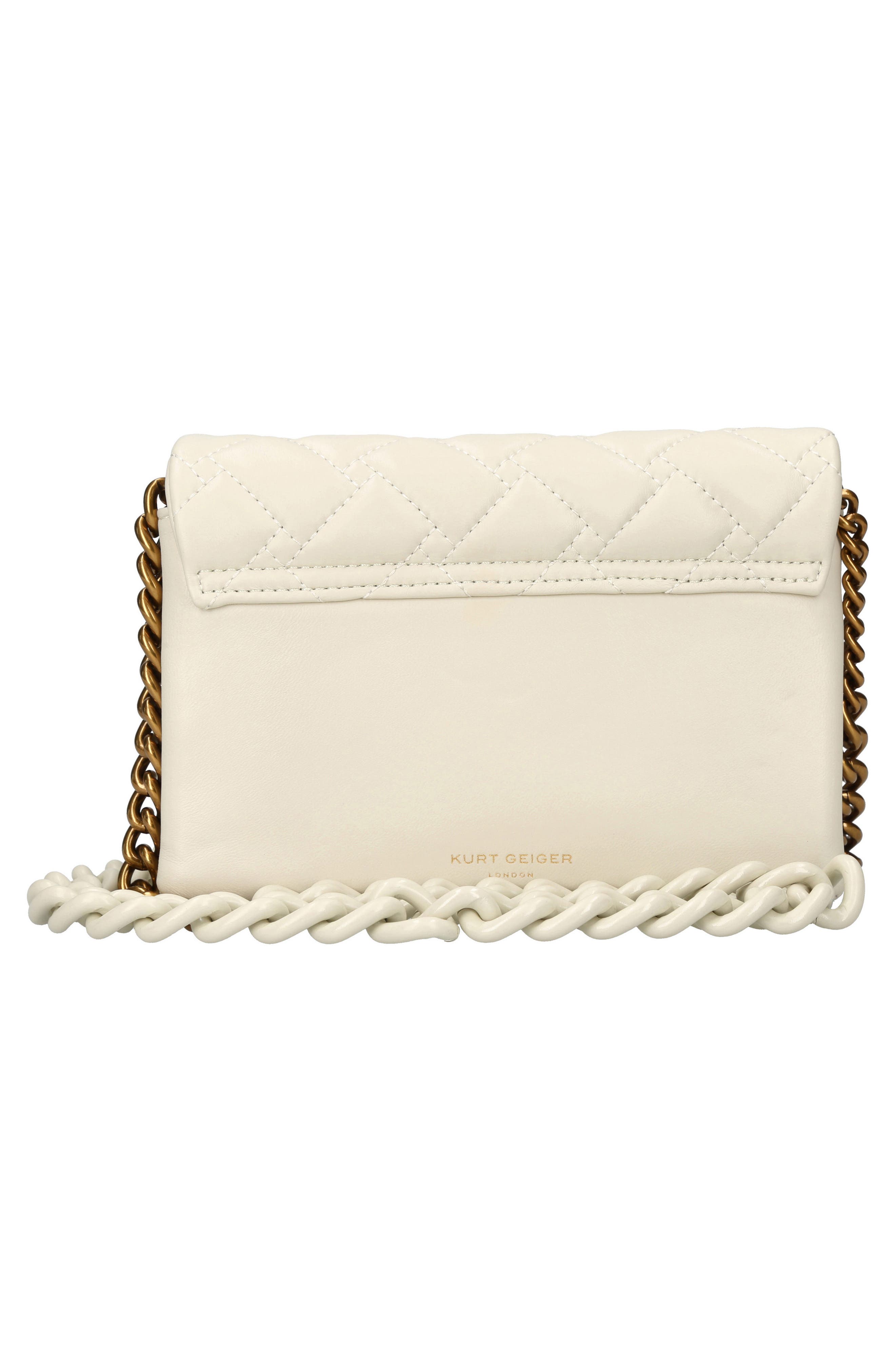 Kurt Geiger London Mini Kensington Quilted Leather Crossbody Bag, Alternate, color, 