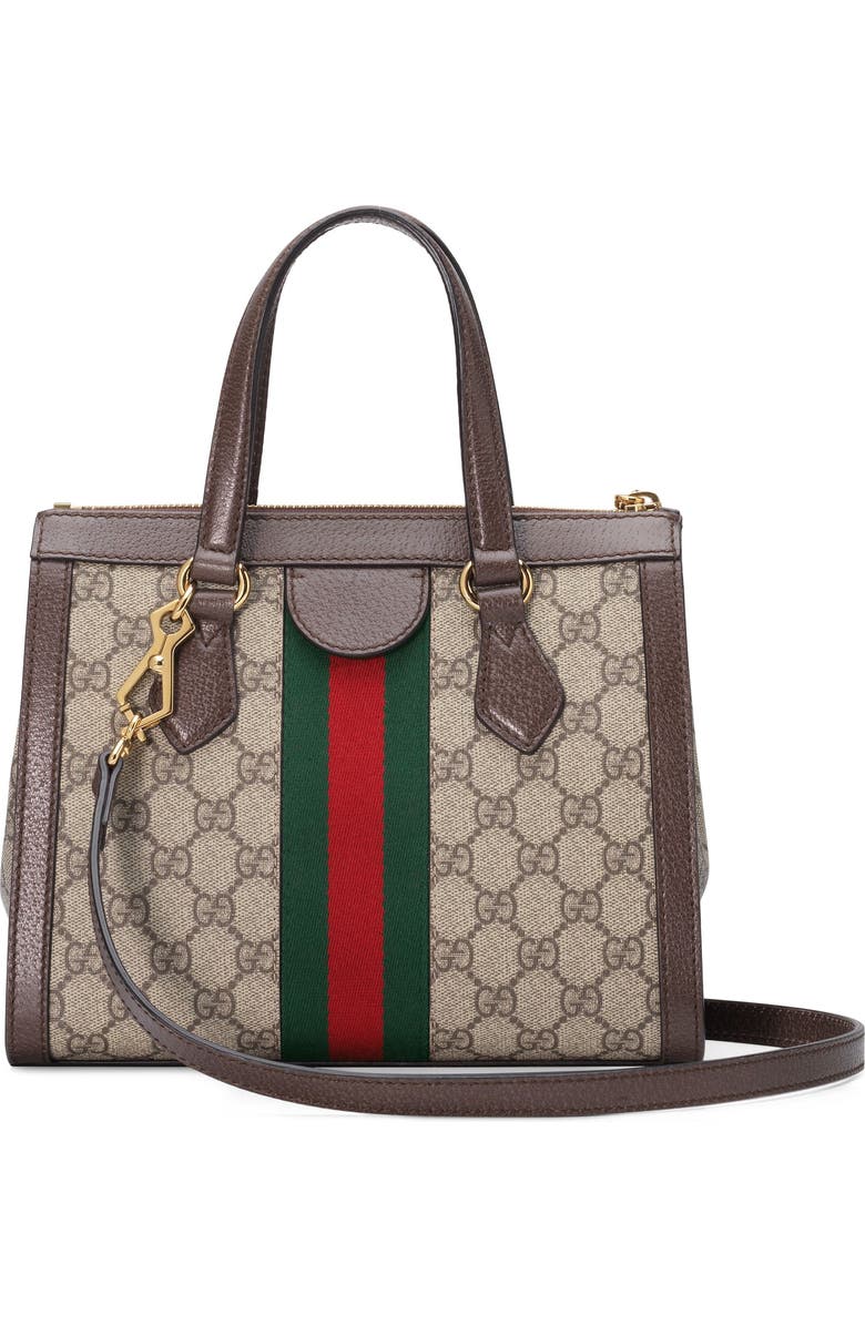 Gucci Small Canvas Satchel, Alternate, color,