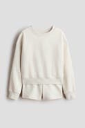H&M 2-piece sweatshirt and sweatshorts set