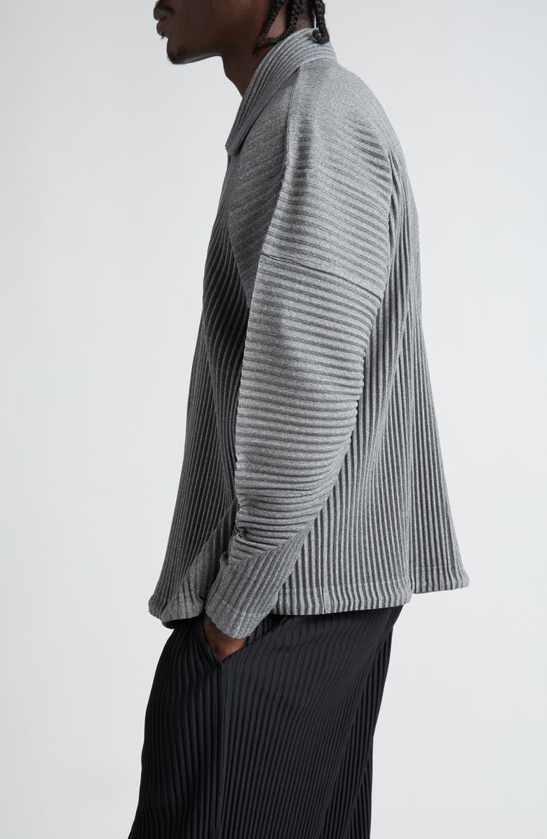 Homme Plissé Issey Miyake Heather Pleated Jacket, Alternate, color,