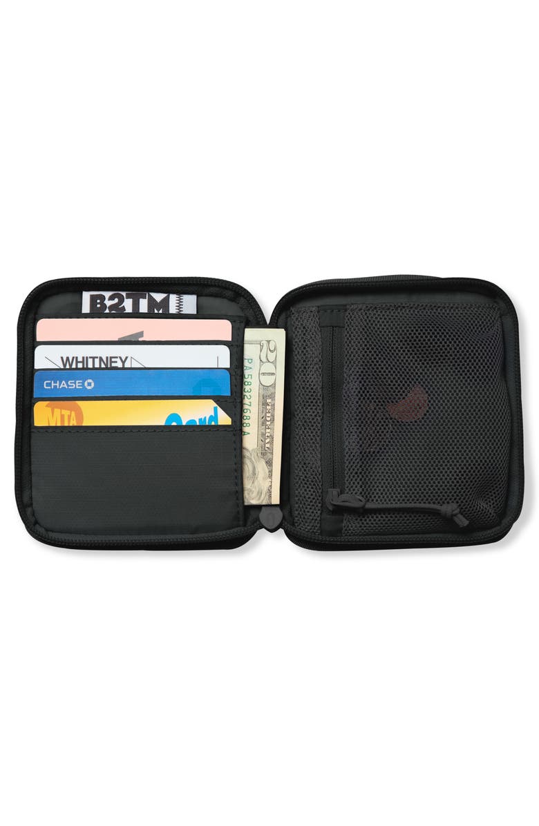 Baboon to the Moon Zip Wallet, Alternate, color, Black/ Grey