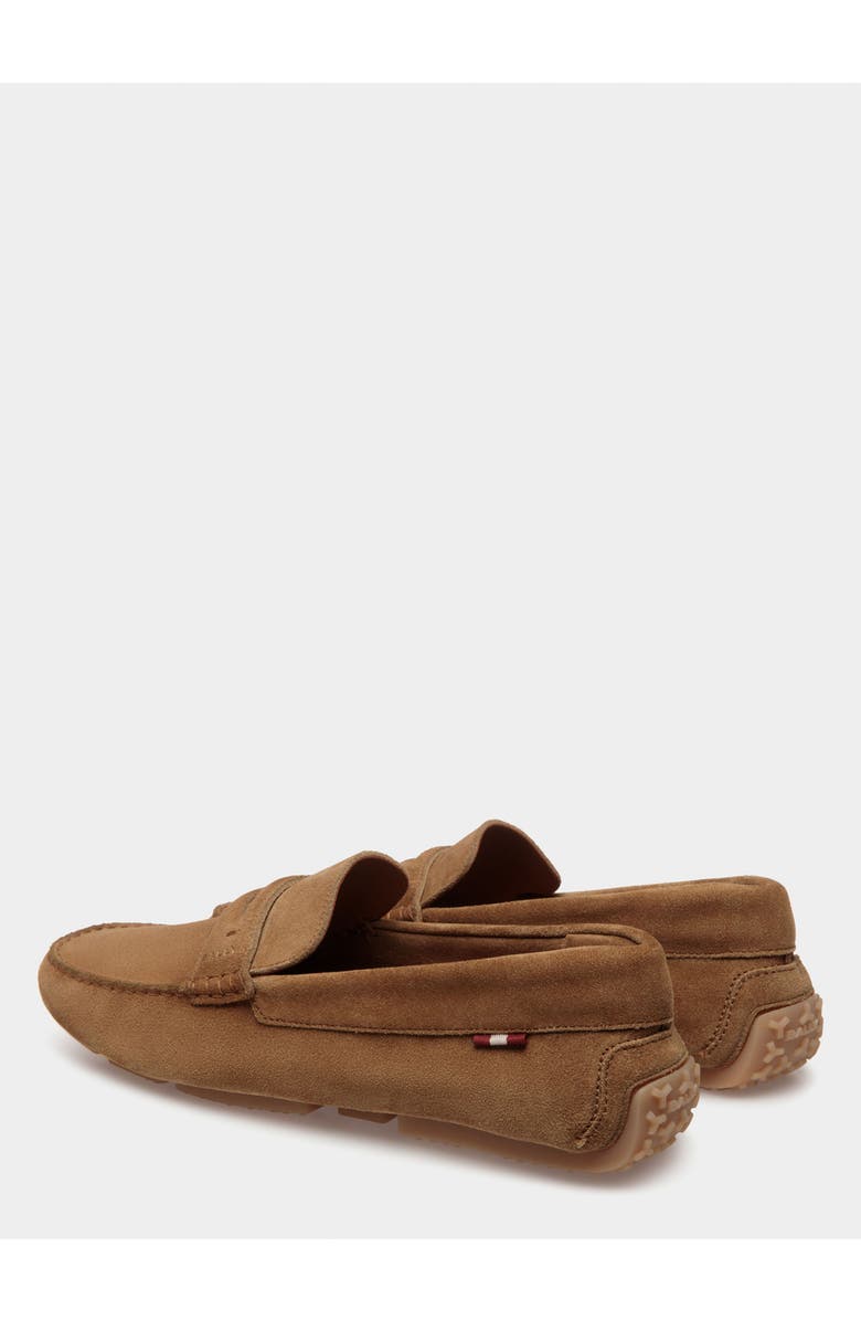 Bally Pilot Driver in Suede, Alternate, color, Brown