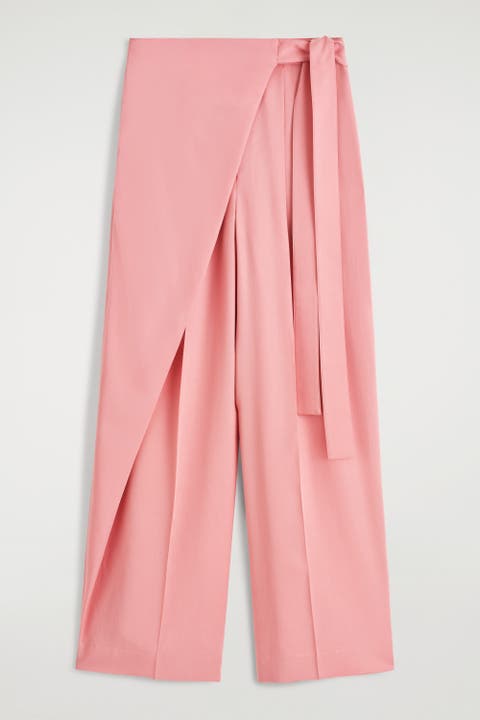 Fluid Wrap-Front Pants