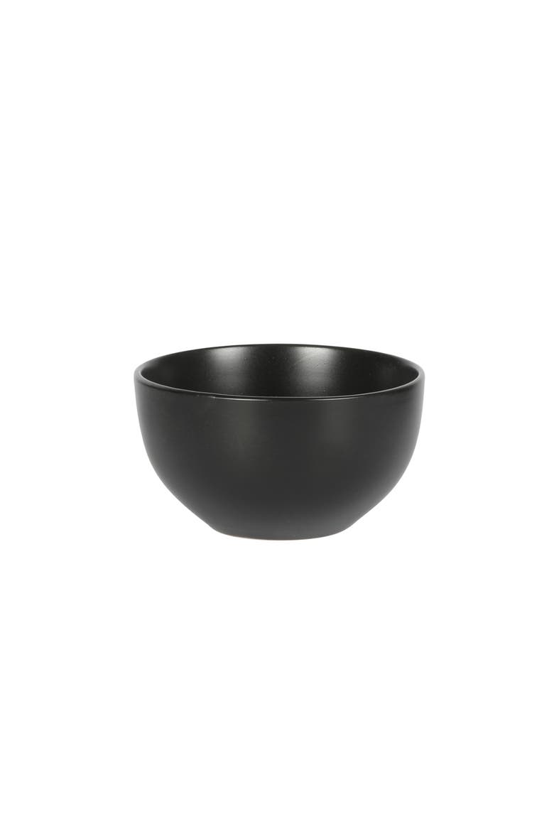 Queenslane Double Bowl Plates and Bowls Dinnerware Set, Alternate, color, Black