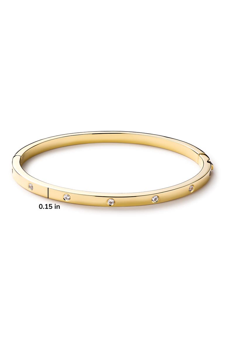 Selena Cubic Zirconia Bangle Bracelet, Alternate, color, GOLD / CLEAR
