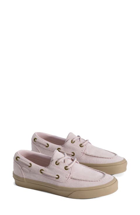 2-Eyelet Leather Boat Shoe