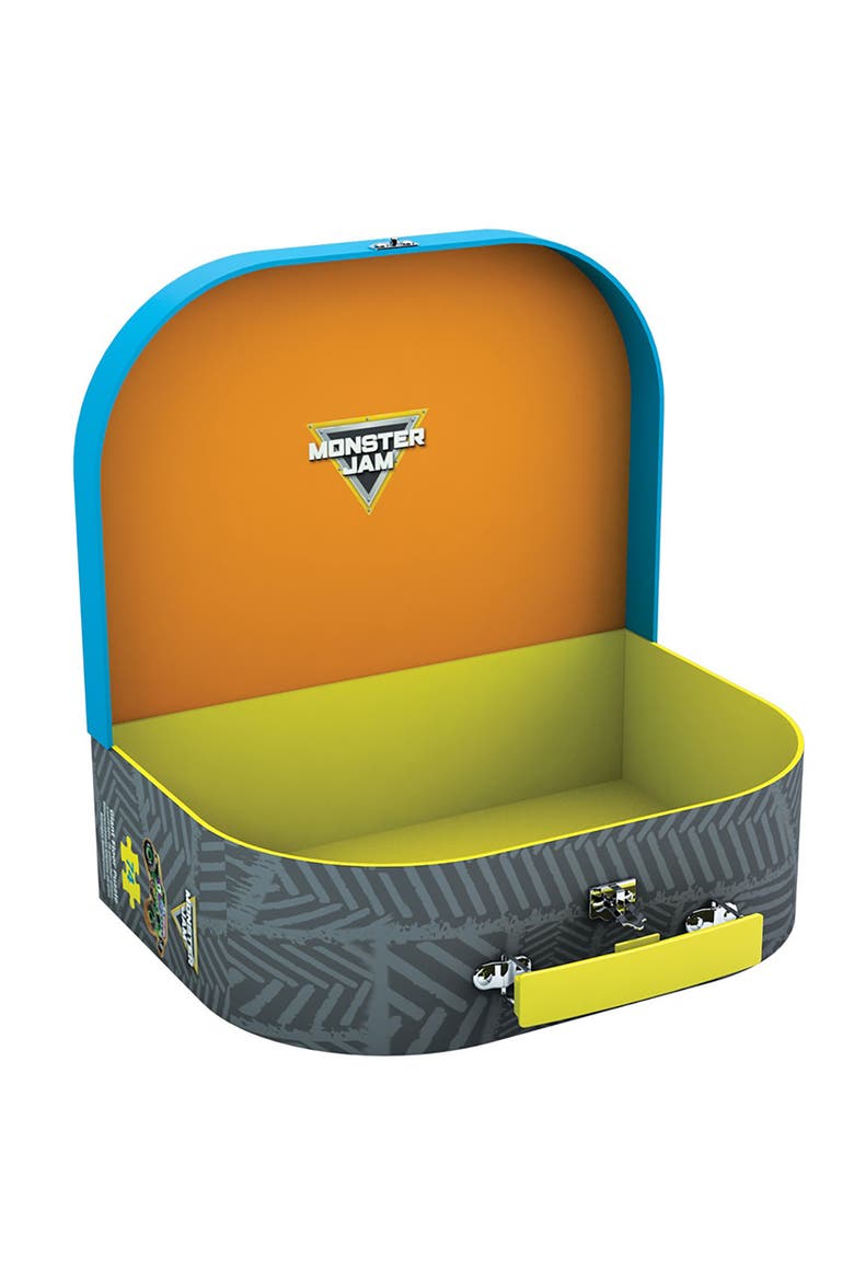 Monster Jam Giant Floor Puzzle 74Piece, 39"X24" Carry Case, 4+, Alternate, color, Multicolored