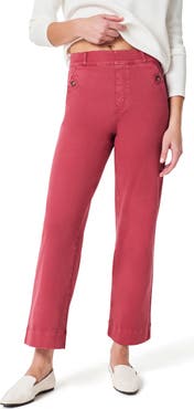 SPANX® Stretch Twill Wide Leg Crop Pants