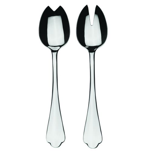 Mepra Dolce Vita Salad Serving Set In Silver