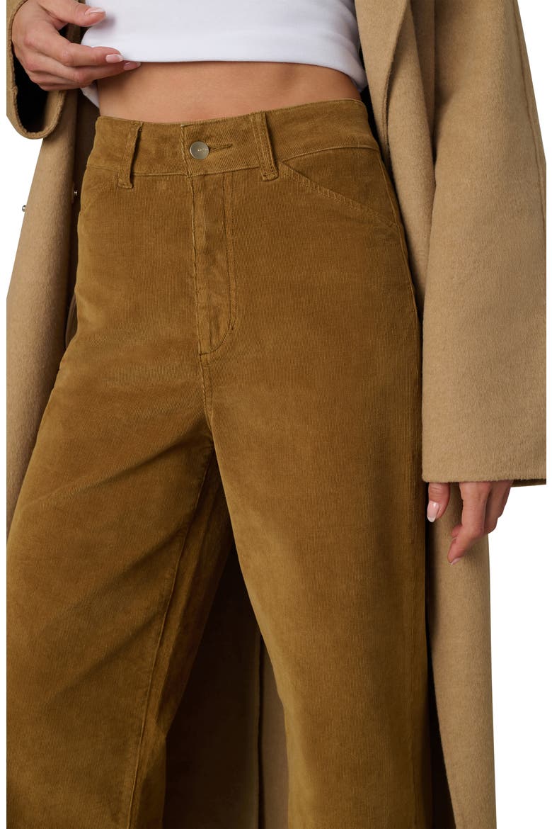 The Mia High Waist Wide Leg Corduroy Jeans, Alternate, color, BRONZE BROWN