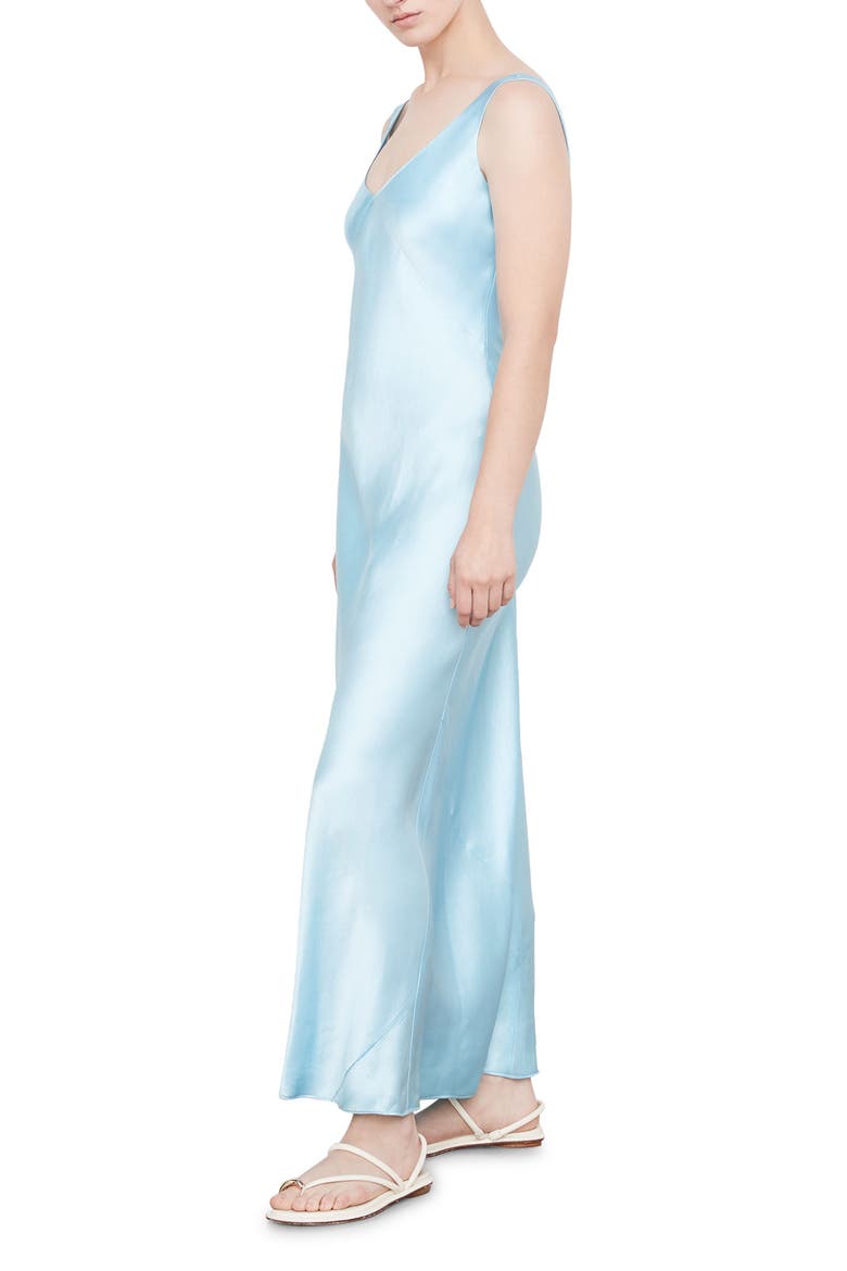 Satin Maxi Slipdress, Alternate, color, LT LAGOON