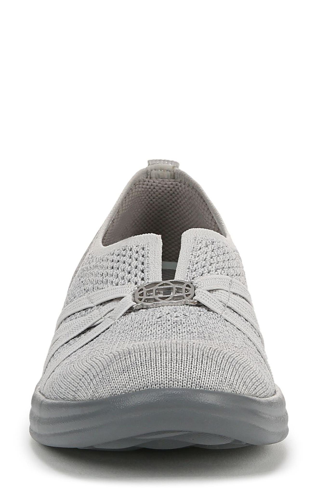 Niche Knit Slip-On Sneaker - Wide Width Available, Alternate, color, GREY KNIT