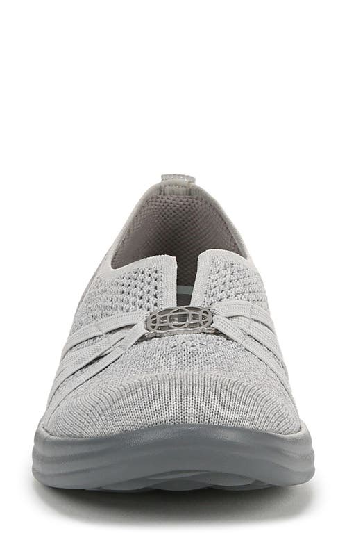 Bzees Niche Knit Slip-on Sneaker In Grey Knit