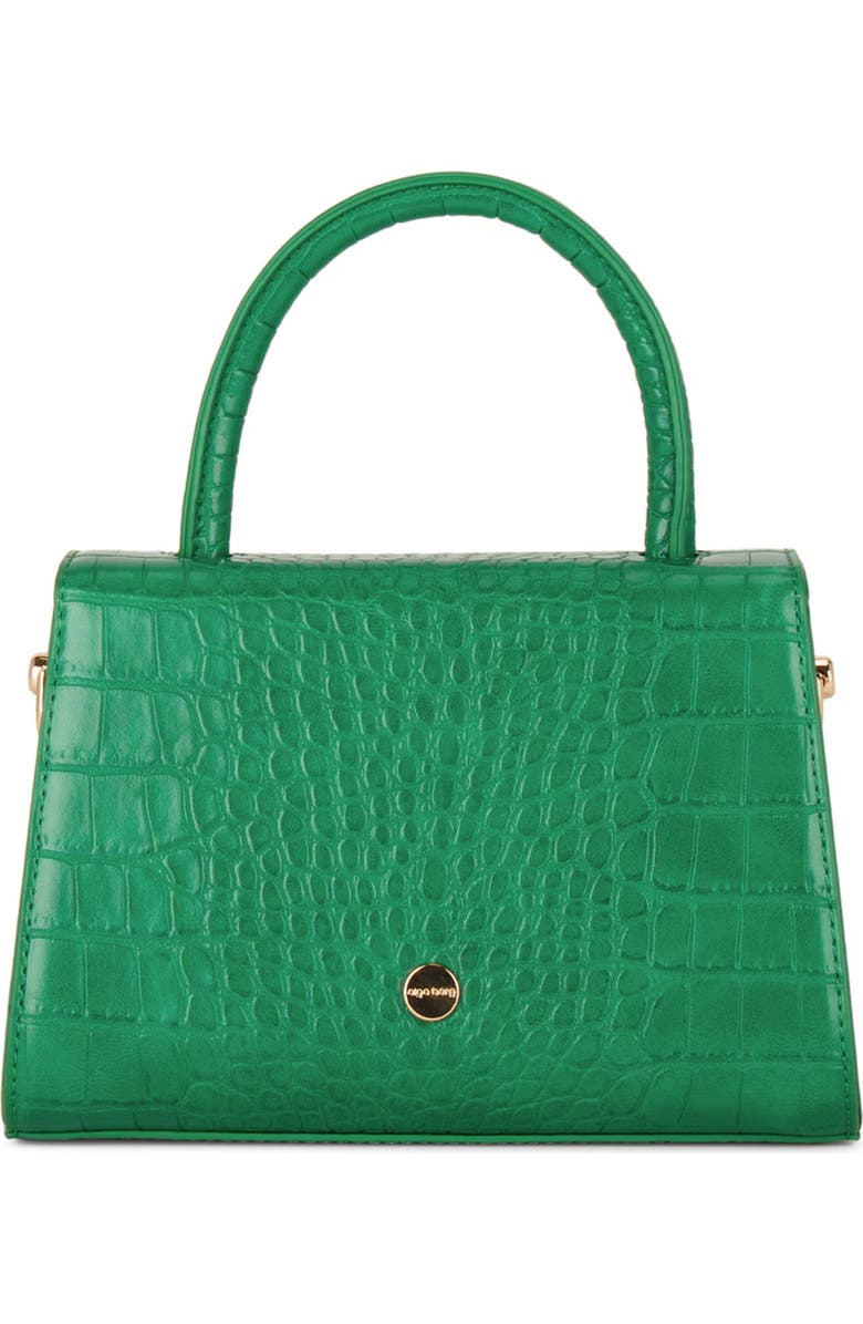 Olga Berg Nadia Faux Leather Top Handle Bag, Alternate, color,