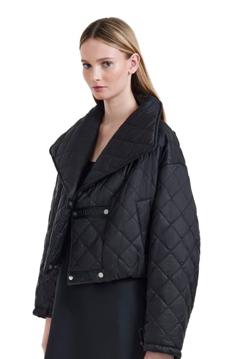 KALEE WOMEN'S QUILTED SHORT COAT