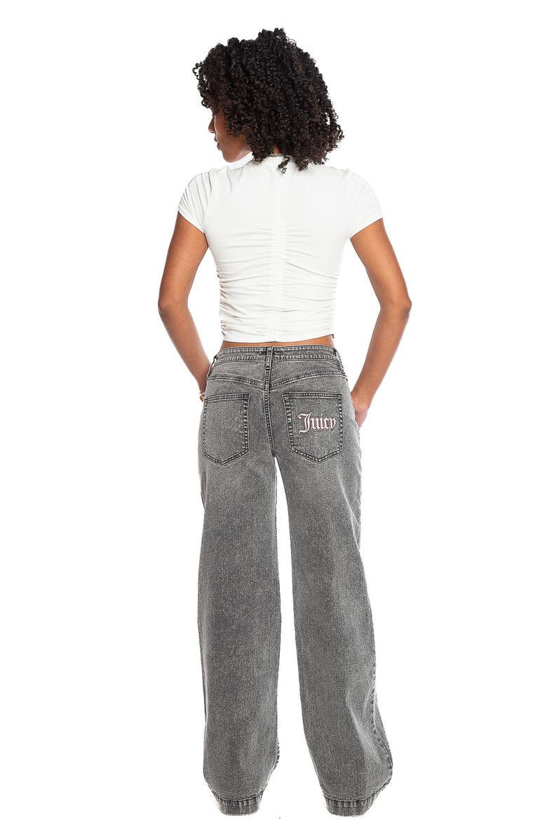 Juicy Couture Abbot Embroidered Pocket Baggy Jeans, Alternate, color,