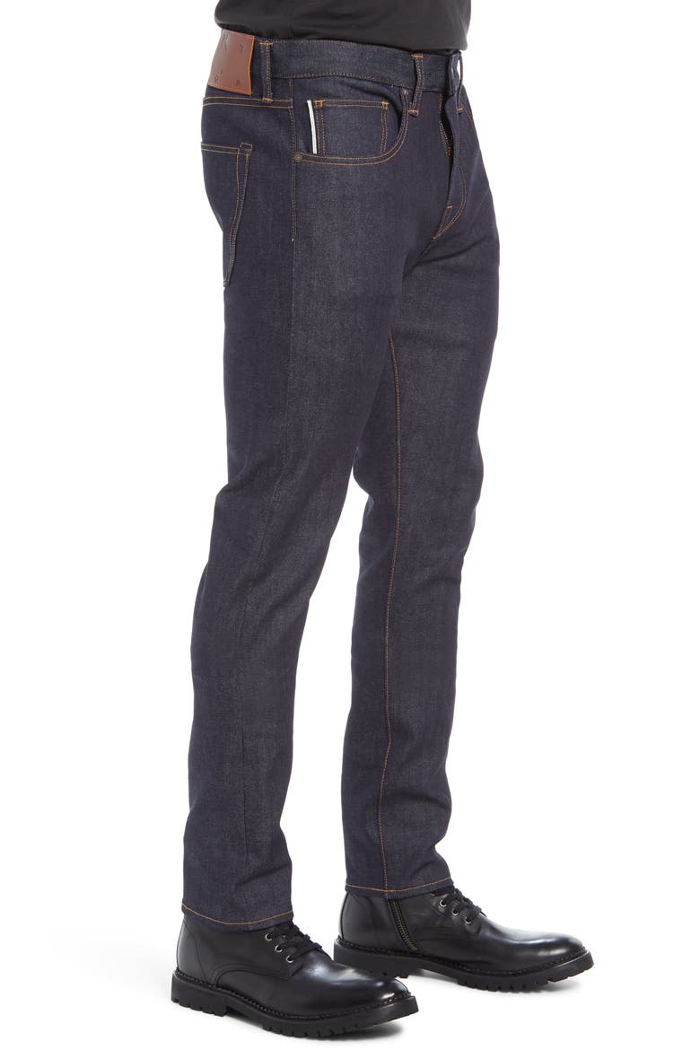 The Scissors Slim Tapered 10.5-Ounce Stretch Selvedge Jeans, Alternate, color, INDIGO RAW