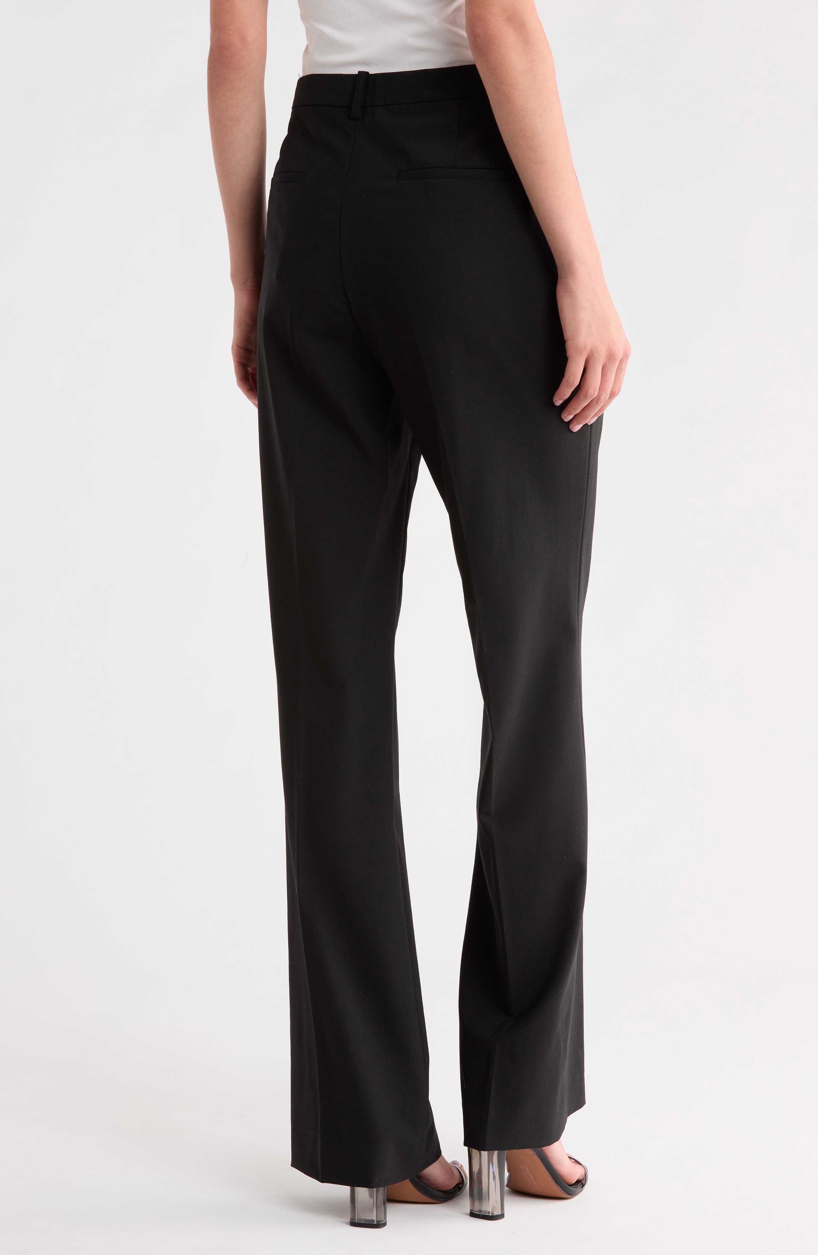 Theory Slim Flare Stretchy Wool Trousers (Women) | Nordstromrack