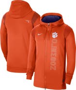 Nike Men's Nike Orange Clemson Tigers 2021 Sideline Performance Full-Zip Hoodie