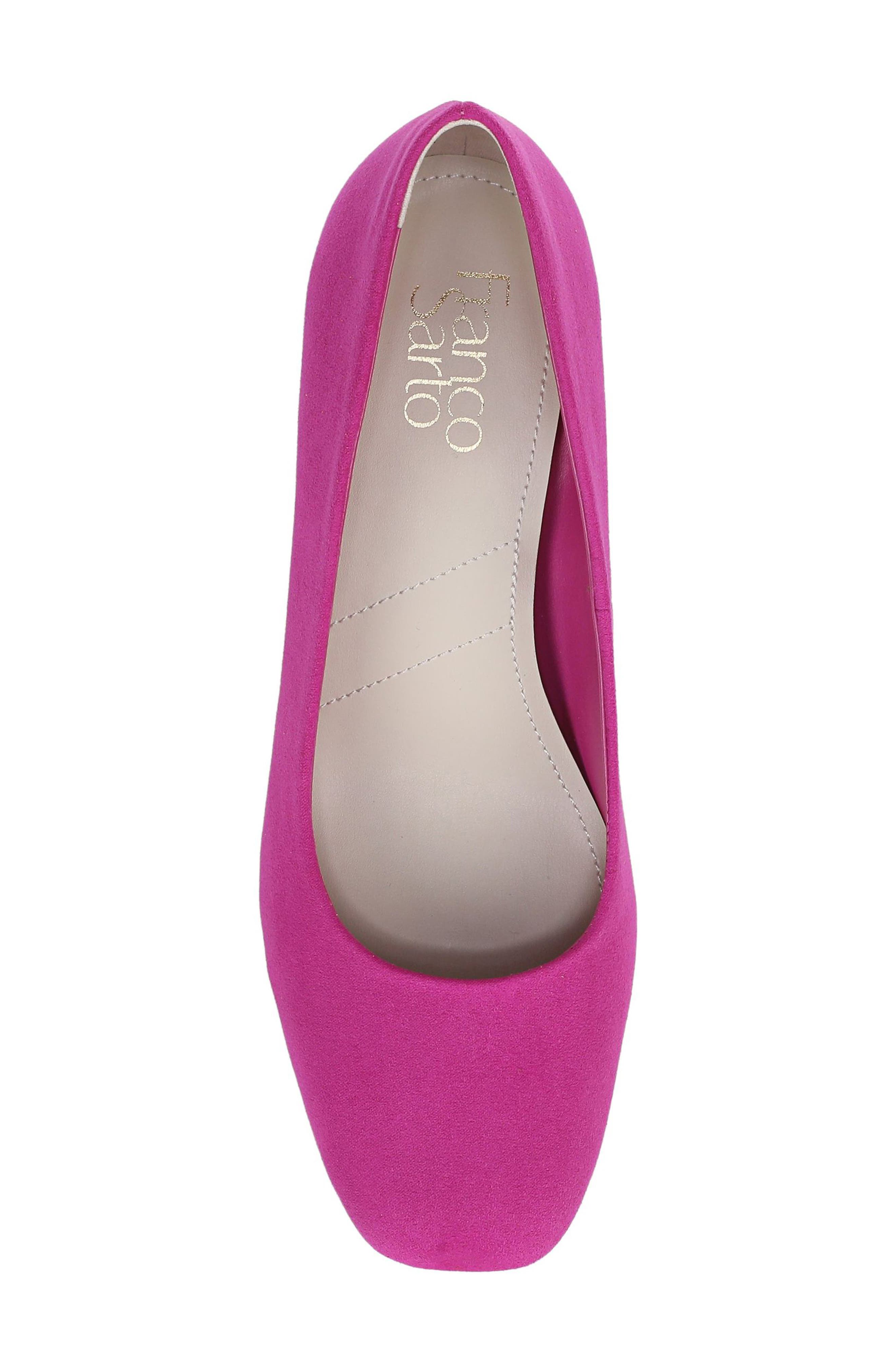 Linza Square Toe Pump, Alternate, color, FUCHSIA