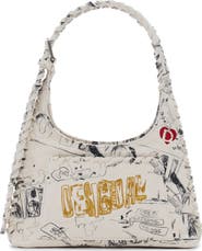 Desigual Lettering Print Shoulder Bag