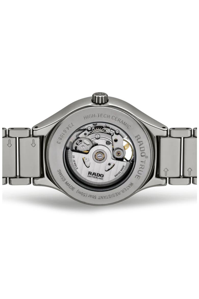 True Secret Diamond Ceramic Bracelet Watch, 40mm, Alternate, color, BLUE