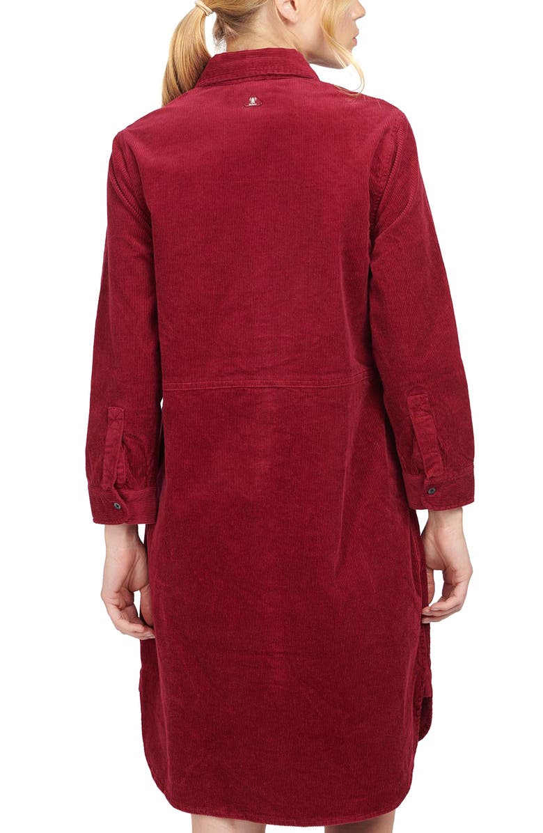 Barbour Hauxley Cotton Corduroy Shirtdress, Alternate, color,