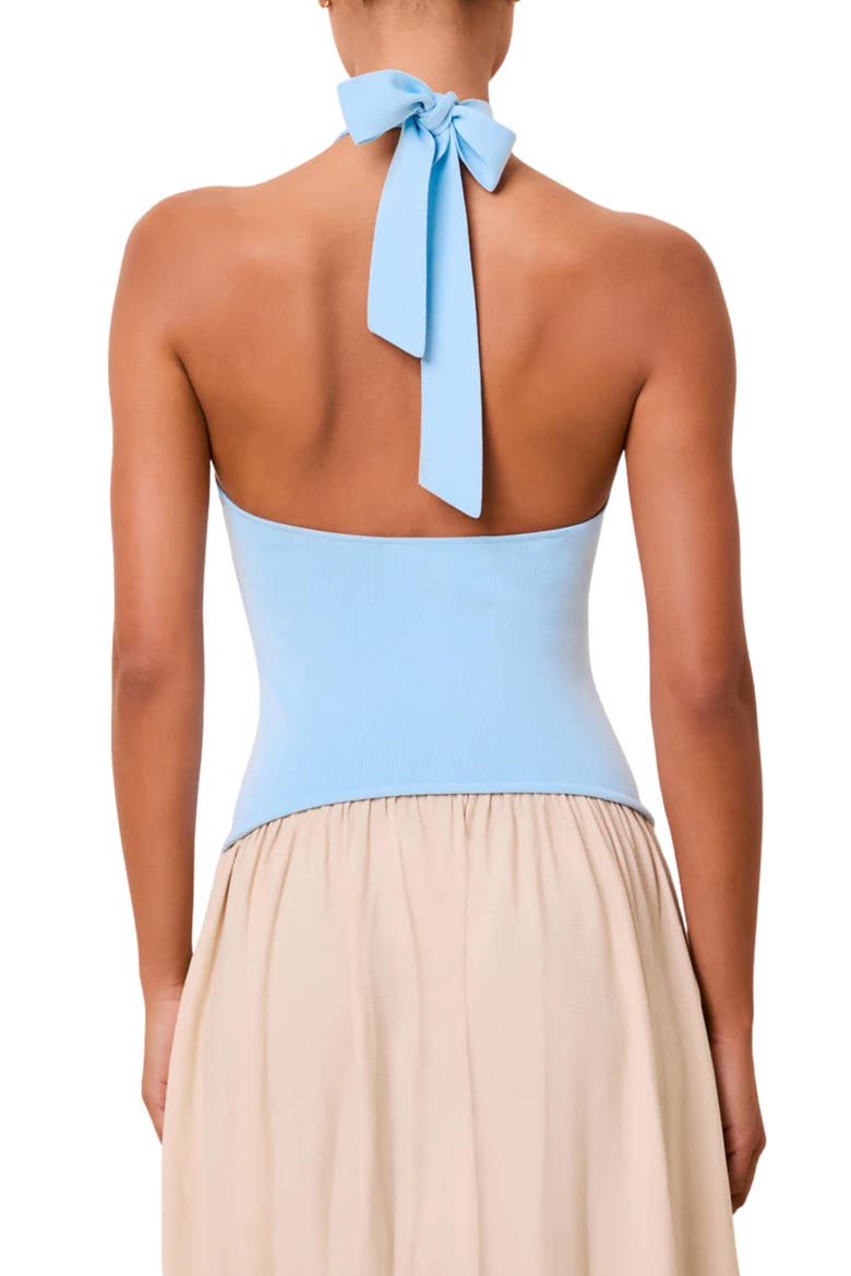The Jordan Halter Maxi Dress, Alternate, color, SEABREEZE DUNE