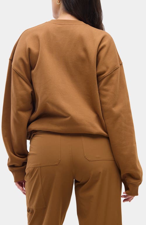 Halfdays Cotton Graphic Sweatshirt In Nuthatch