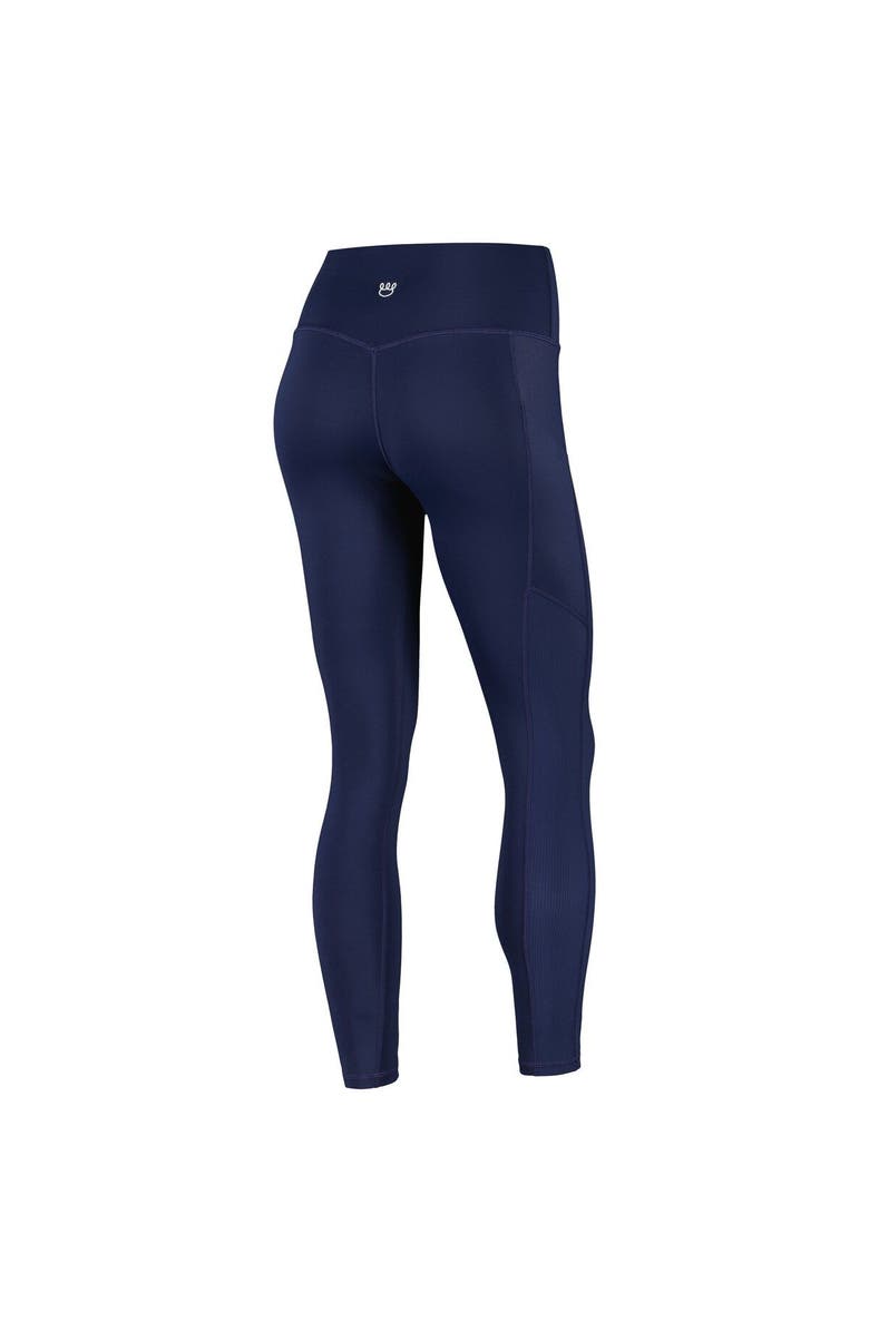 KADYLUXE Women's KadyLuxe  Navy Penn State Nittany Lions 7/8 Mixed Media Pocket iLeggings, Alternate, color, Navy