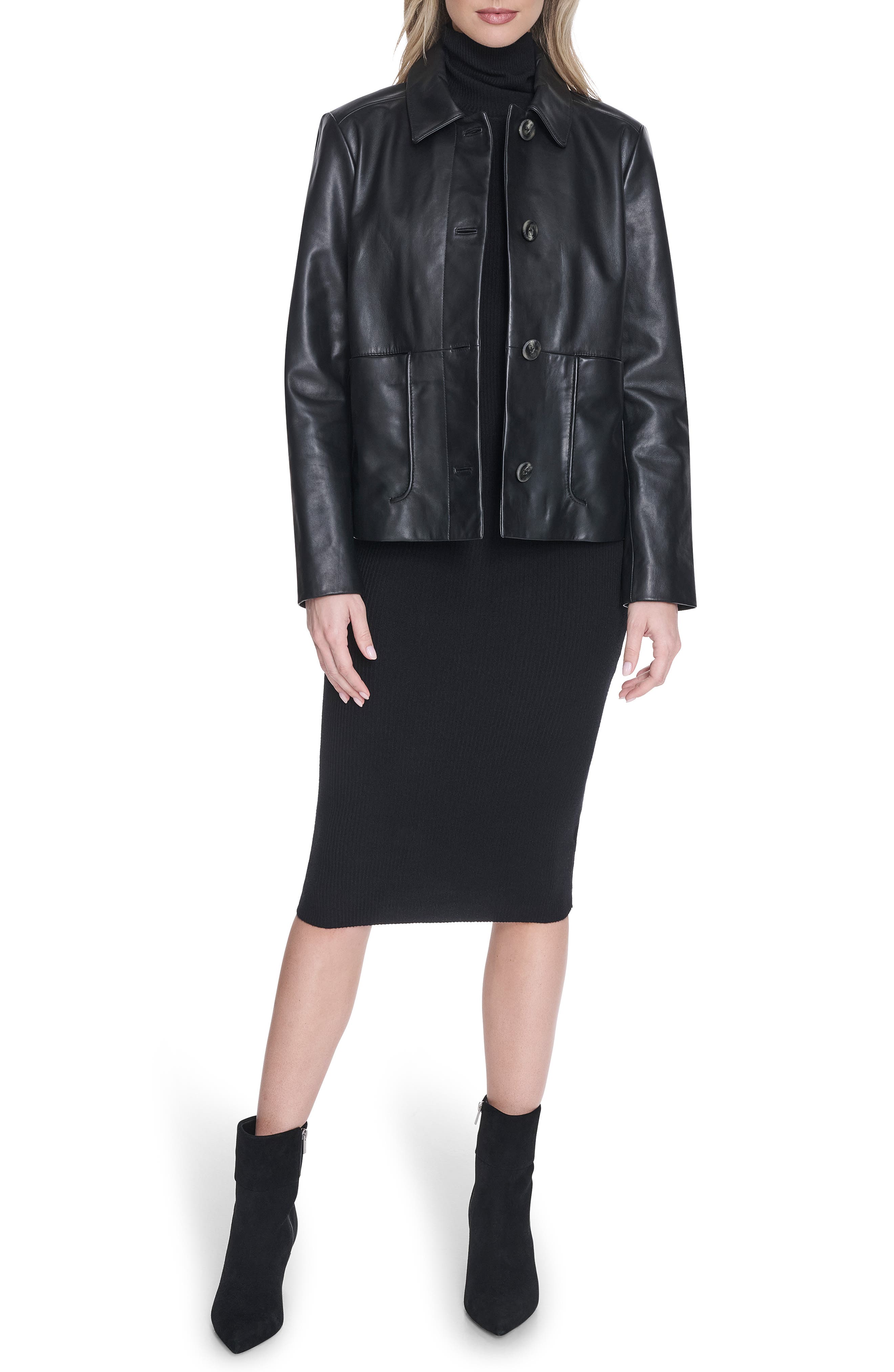Cole Haan Leather Jacket — фото 5