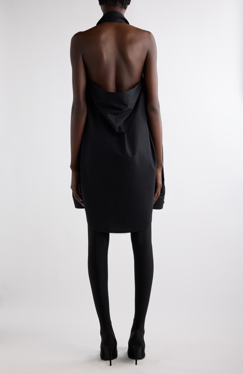 Balenciaga Suspended Cape Sleeve Cotton Shirtdress, Alternate, color, 