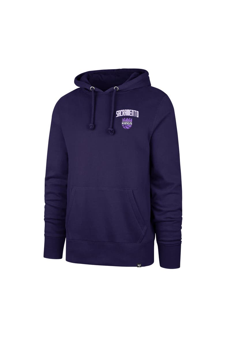 Men's '47 Purple Sacramento Kings 2025/26 City Edition Jab Step Headline Hoodie, Alternate, color, Purple