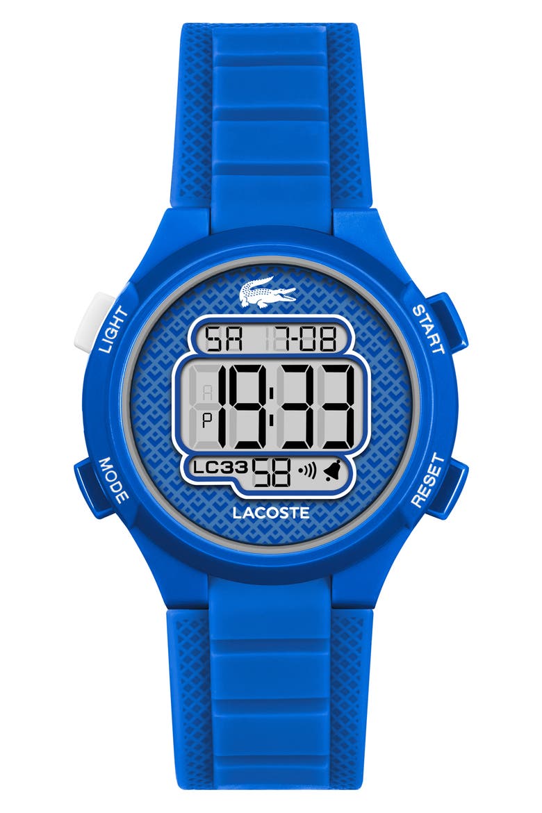 Kids' LC33 Silicone Strap Watch, 34mm, Main, color, BLUE