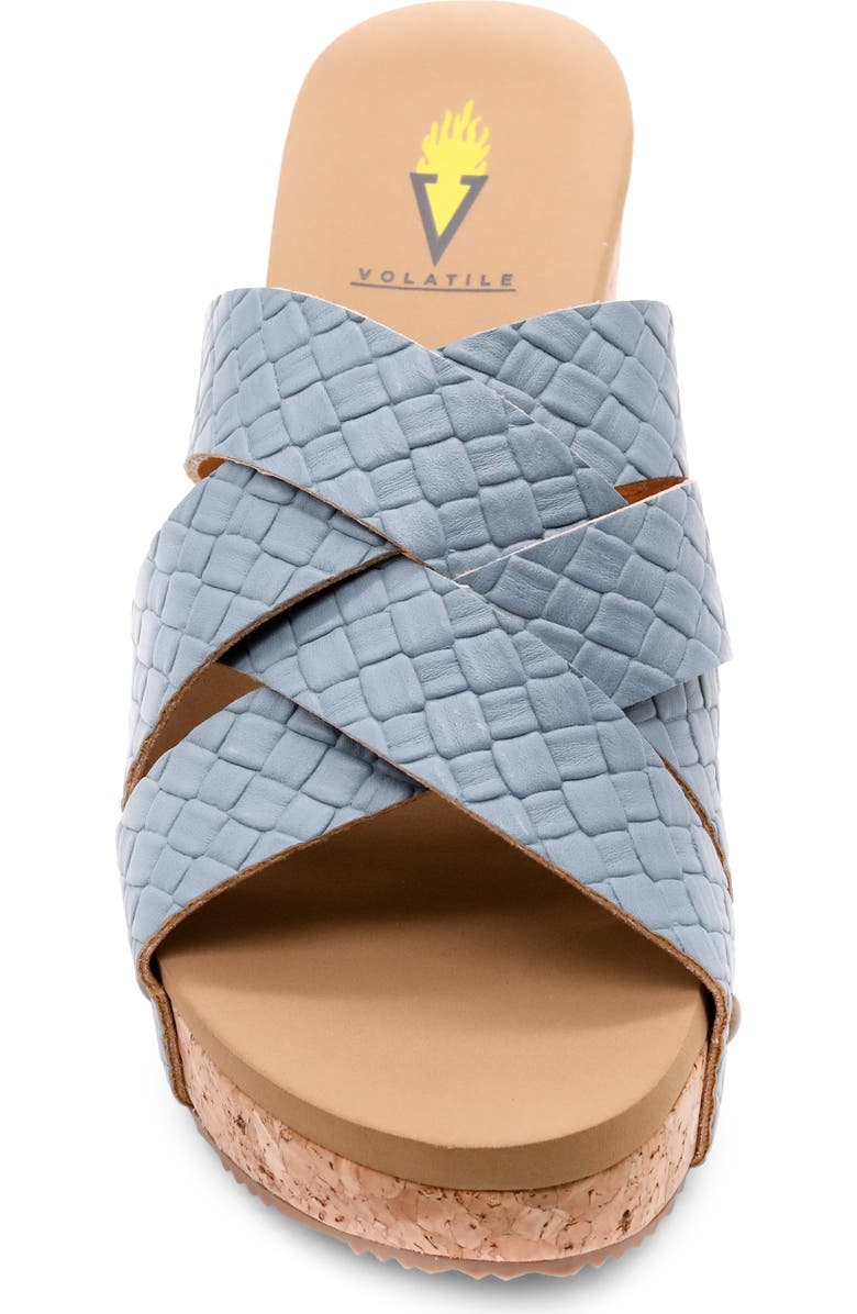 Volatile Newport Crisscross Platform Slide Sandal, Alternate, color,