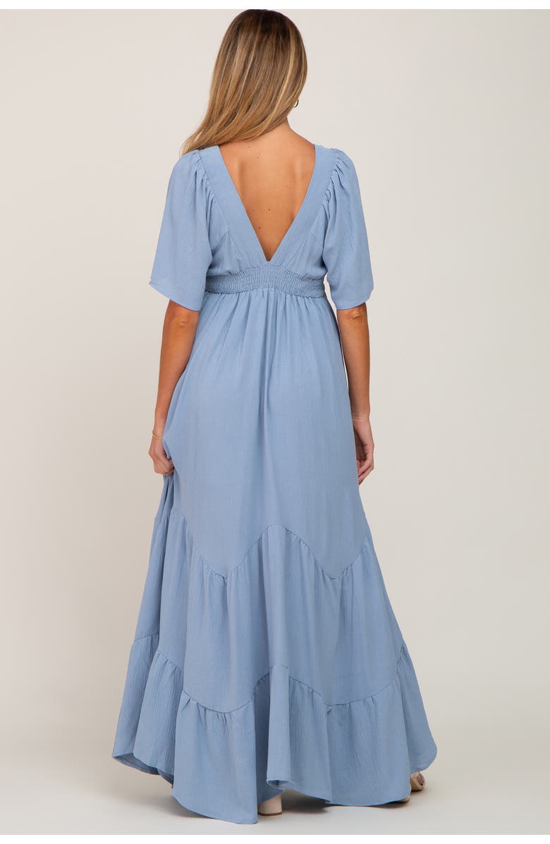 PinkBlush Deep V-Neck Maxi Dress, Alternate, color,