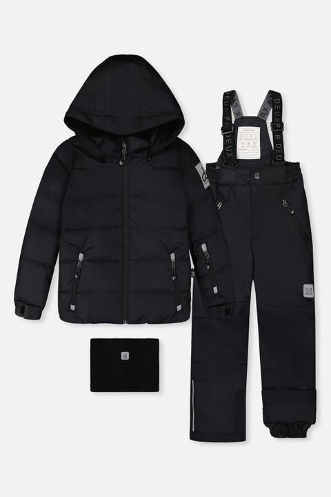 Reinforced Jacket & Pants Fleece Neckwarmer Two Piece Snowsuit