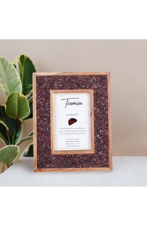Tiramisu Stone Embellished Picture Frame In Red