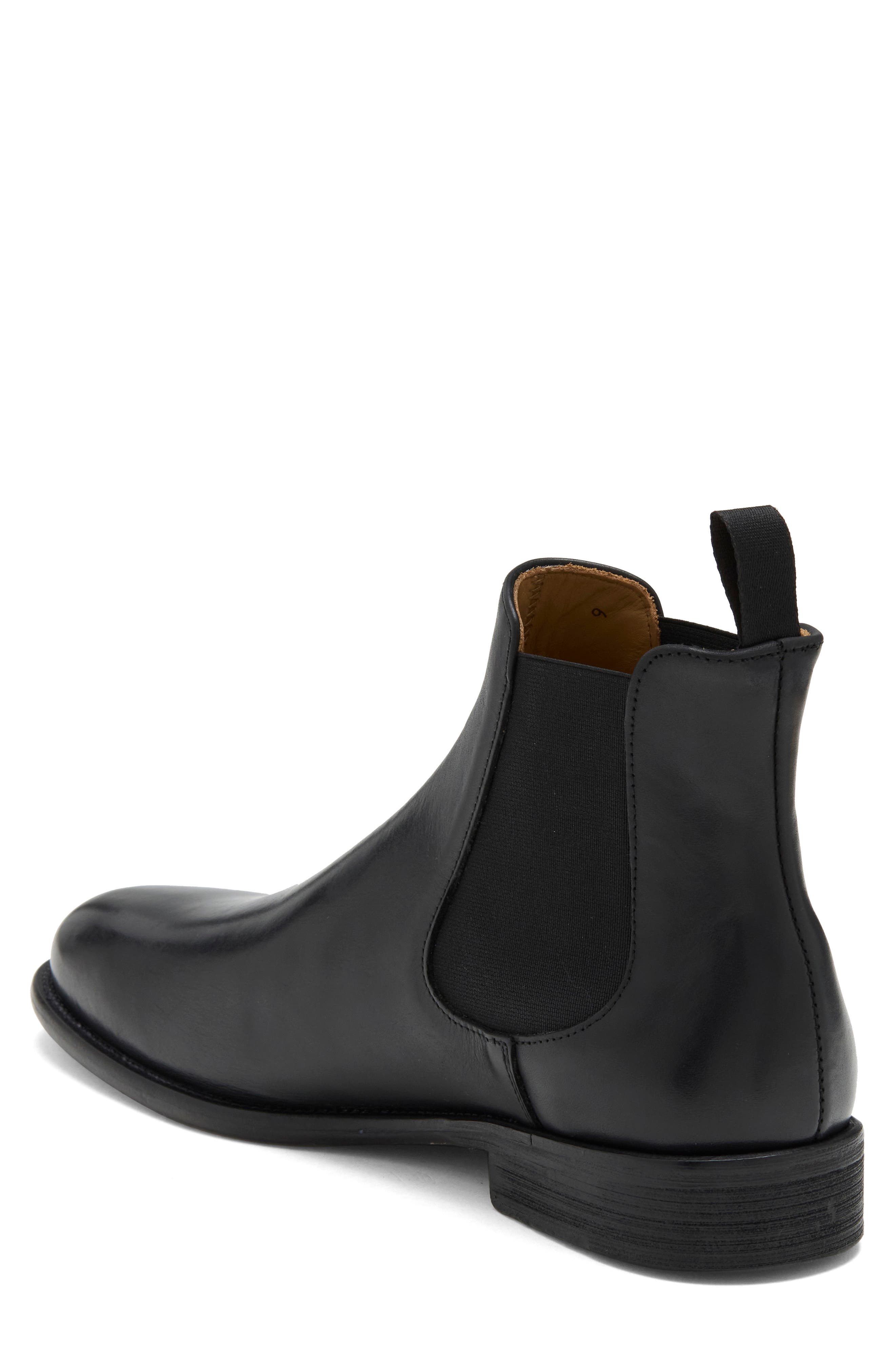 Barnes Leather Chelsea Boot, Alternate, color, VITELLO BLACK