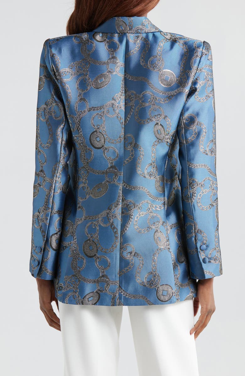 L'AGENCE Sheila Structured Satin Blazer, Alternate, color, 