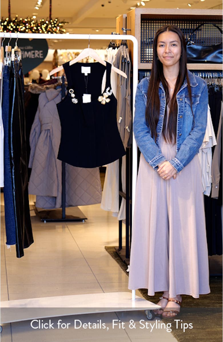 Aliana Brooch Detail Vest, sales video thumbnail