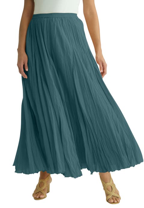 Flowing Crinkled Maxi Skirt