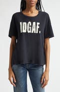 R13 IDGAF Cotton & Cashmere Graphic T-Shirt