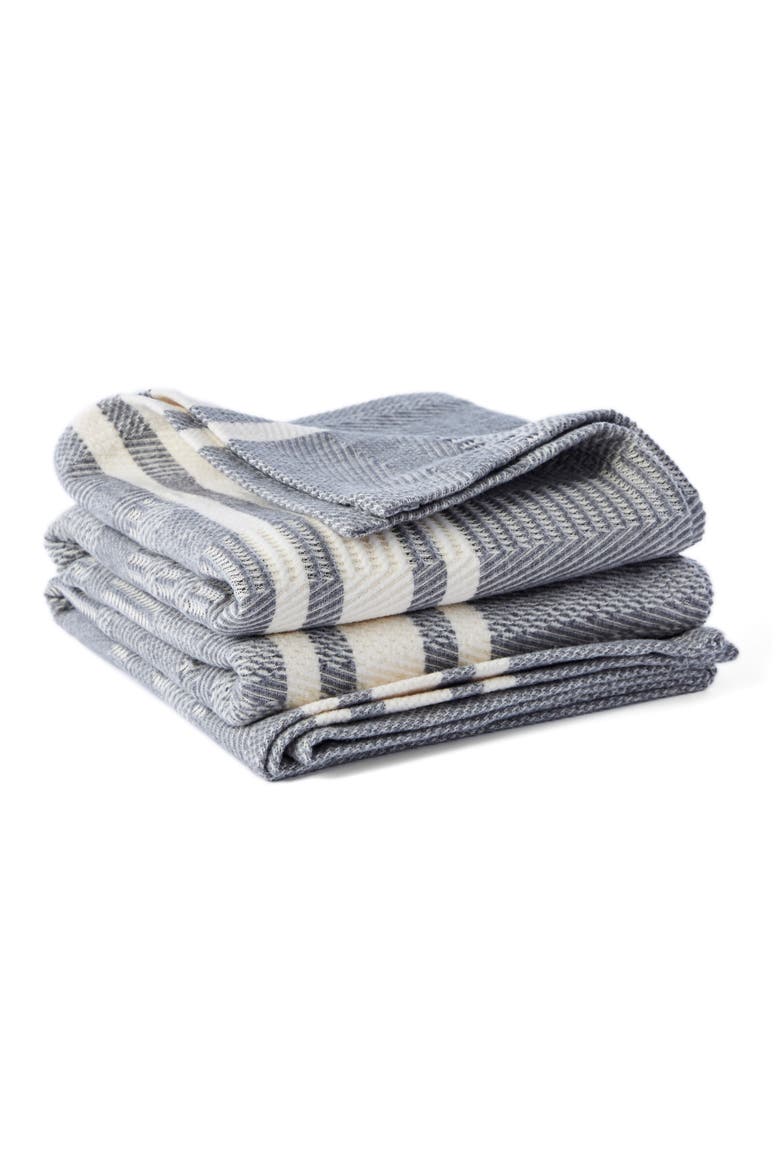 Cirrus Organic Cotton Throw Blanket, Main, color, STORM