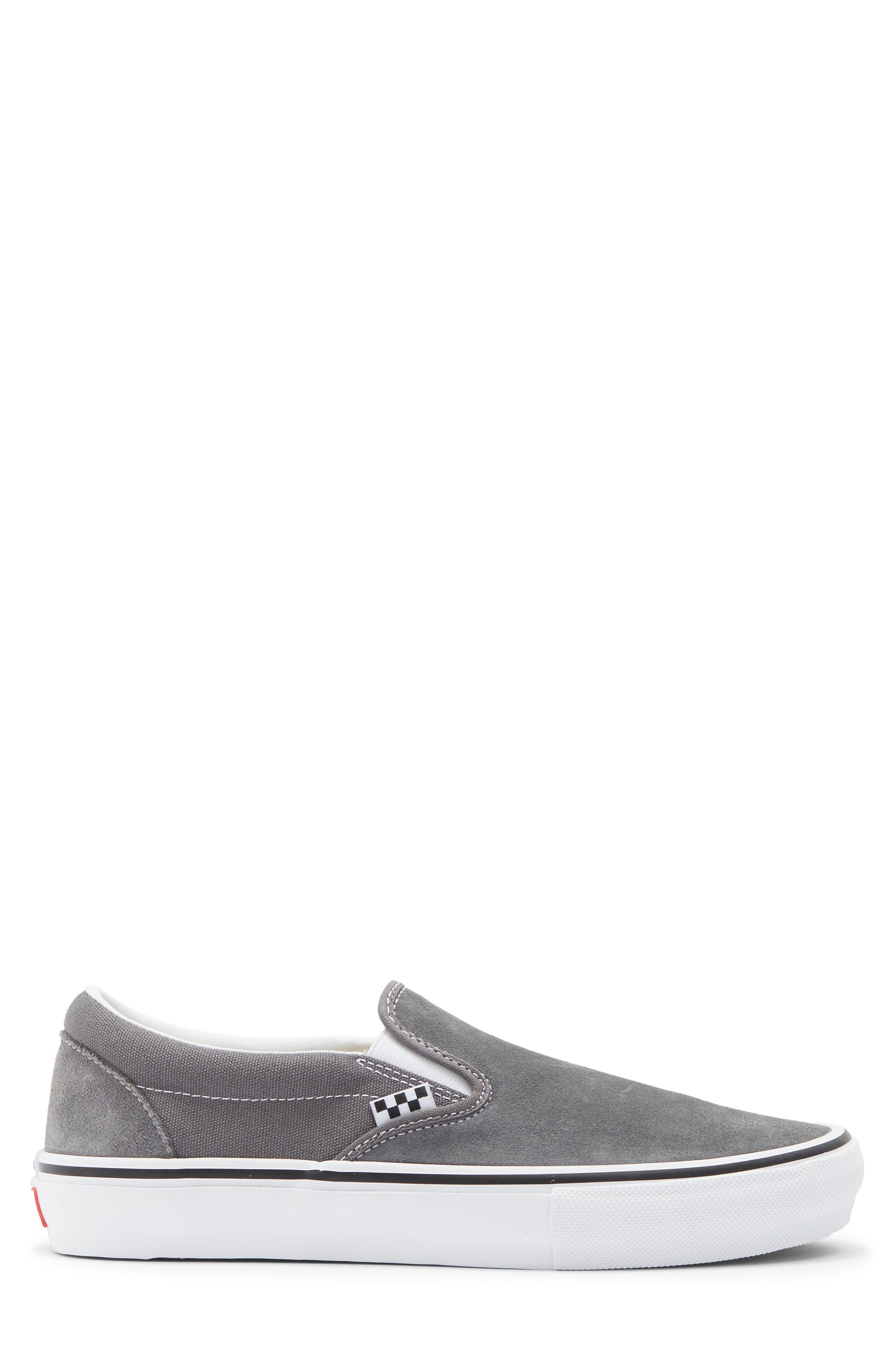 Skate Slip-On Sneaker, Alternate, color, PEWTER/WHITE